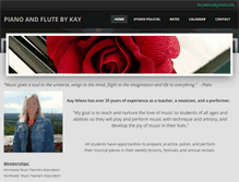 Tablet Screenshot of pianoandflutebykay.net